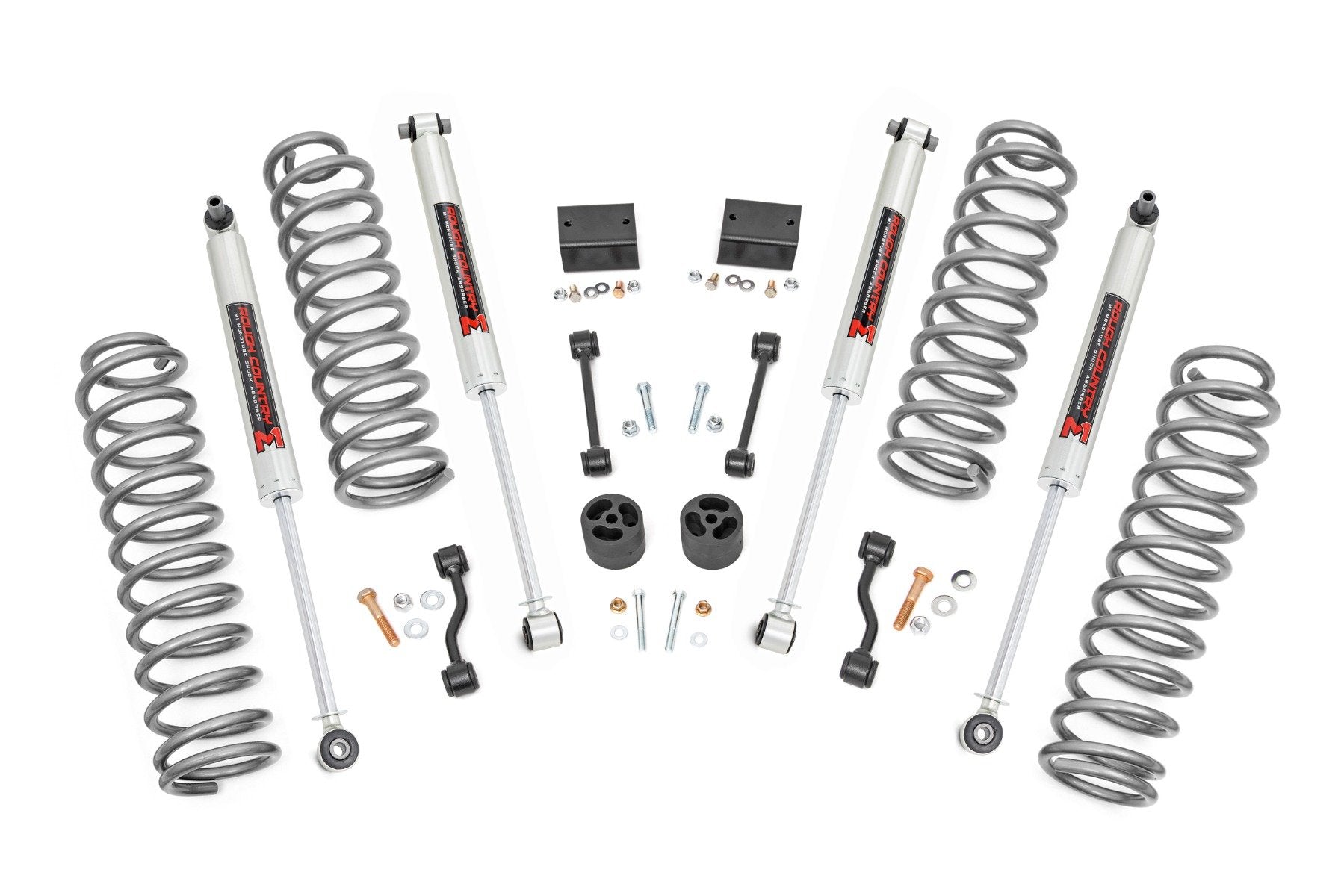 Rough Country 2.5 Inch Lift Kit | Coils | M1 | Jeep Wrangler JL 4WD (2018-2023)