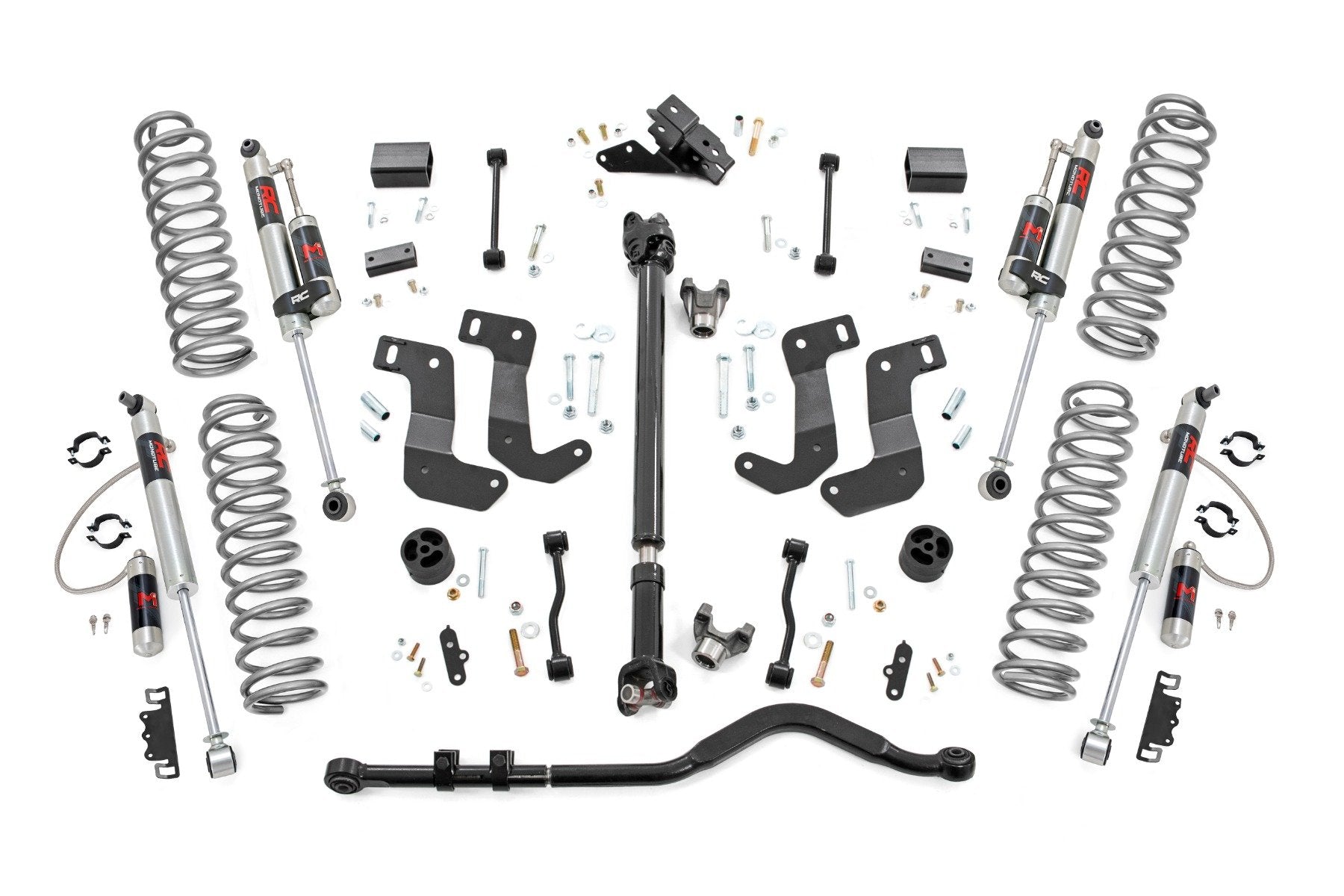 Rough Country 3.5 Inch Lift Kit | C/A Drop | FR D/S | M1R | Jeep Wrangler JL 4WD (24-26)