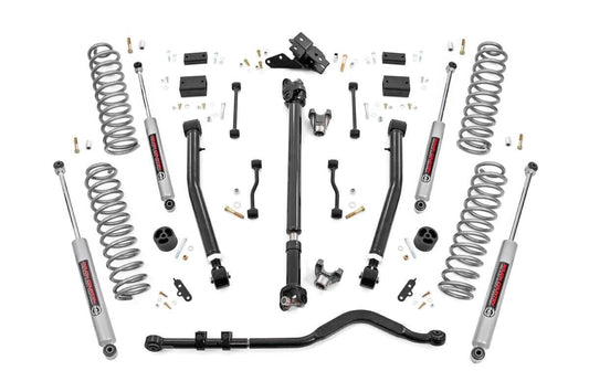 Rough Country 3.5 Inch Lift Kit | Adj LCA | FR D/S | Jeep Wrangler JL 4WD (2024-2026)