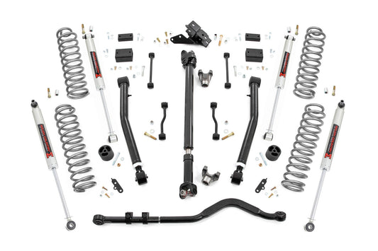 Rough Country 3.5 Inch Lift Kit | Adj Lower | FR D/S | M1 | Jeep Wrangler JL 4WD (18-23)
