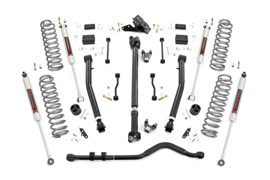 Rough Country 3.5 Inch Lift Kit | Adj Lower | FR D/S | M1 | Jeep Wrangler Unlimited (24-26)