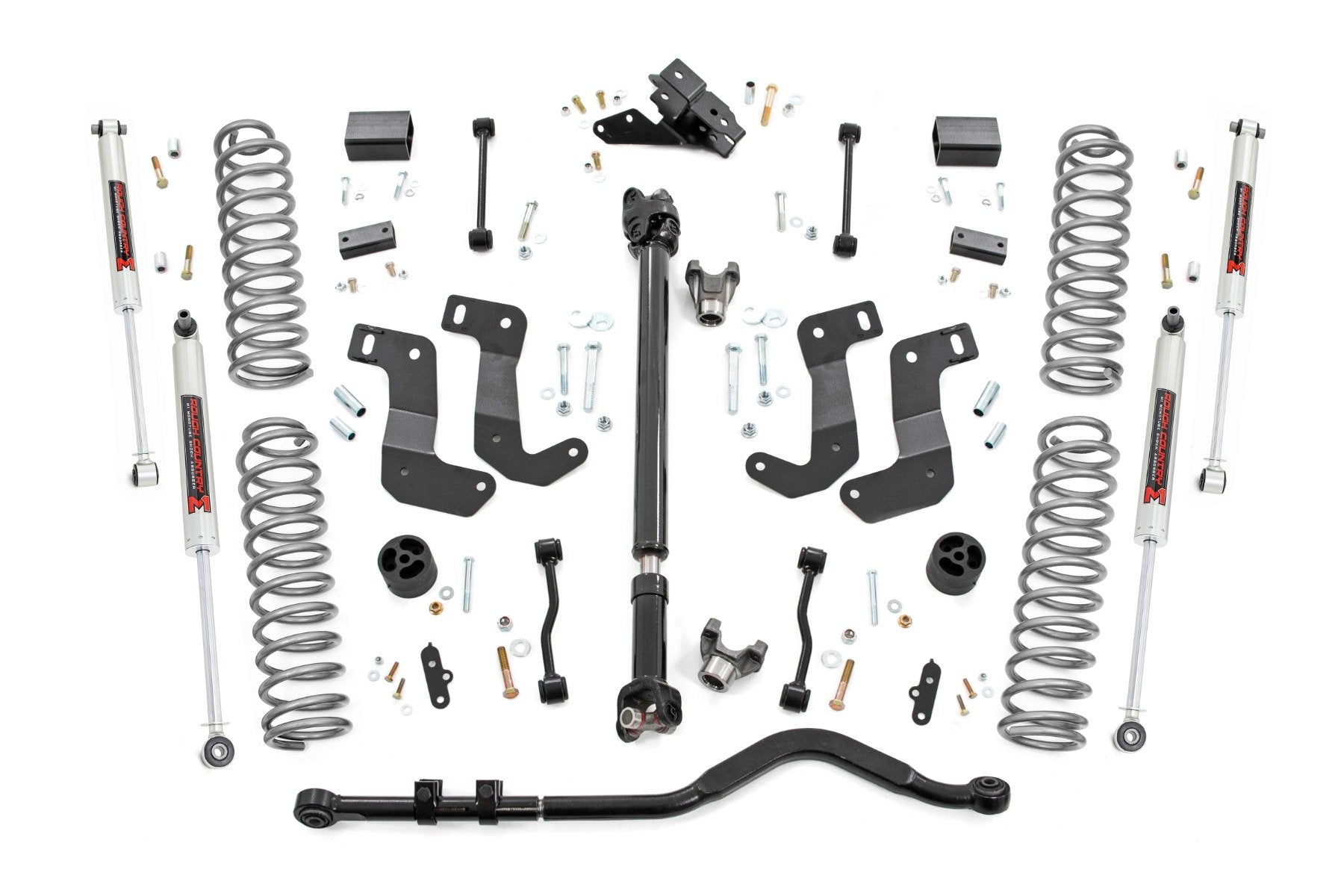 Rough Country 3.5 Inch Lift Kit | C/A Drop | FR D/S | M1 | Jeep Wrangler JL 4WD (2024-2026)