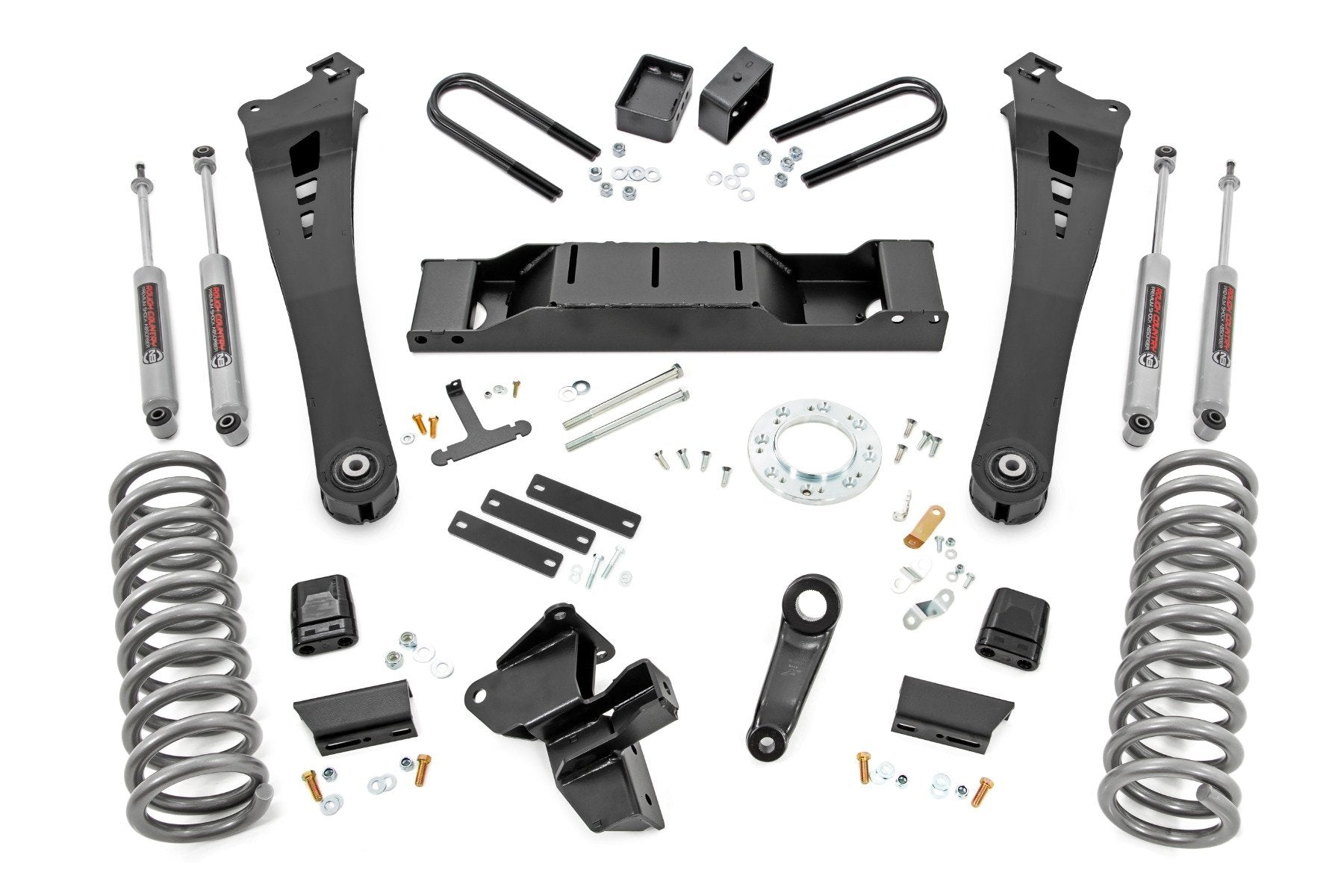 Rough Country 5 Inch Lift Kit | Diesel |AISIN | Ram 3500 4WD (2019-2024)