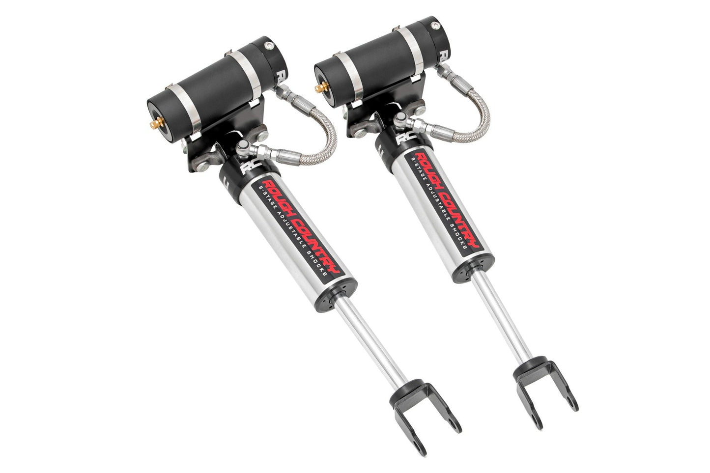 Rough Country Vertex 2.5 Reservoir Front Shocks | 5-8" | OEM Mount | Chevy/GMC 2500HD (11-26)