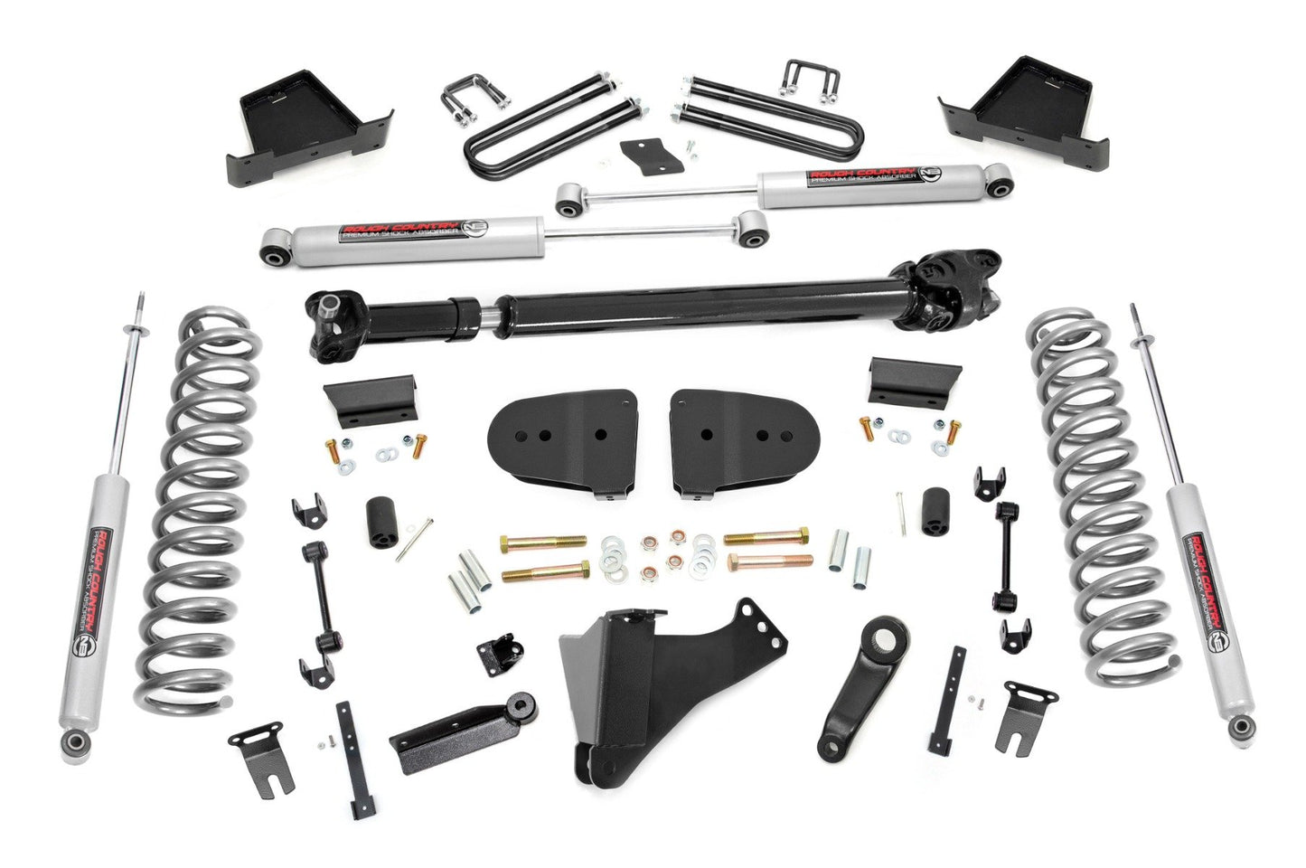 Rough Country 6 Inch Lift Kit | Gas | No OVLD | Ford F-250/F-350 Super Duty 4WD (2023-2026)