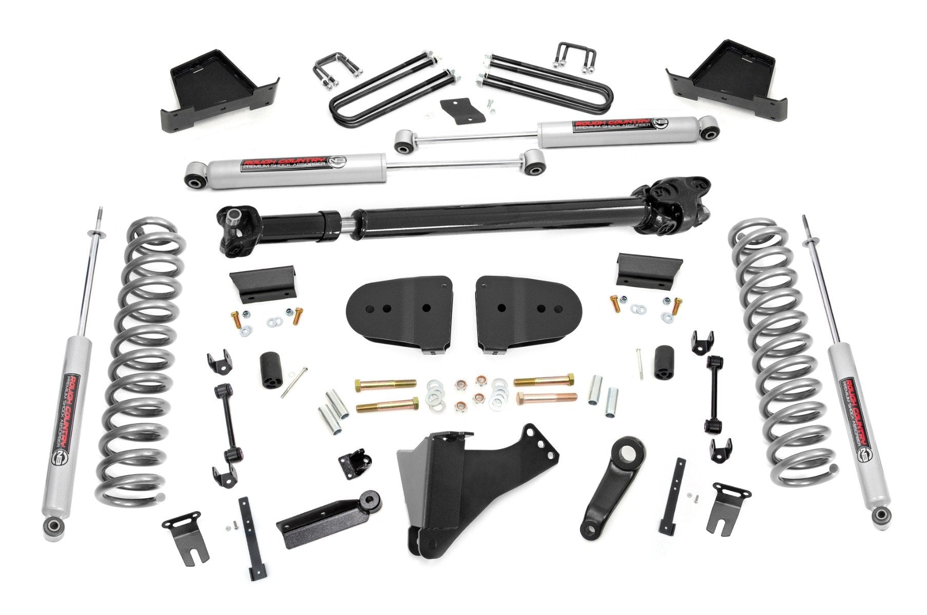 Rough Country 6 Inch Lift Kit | Gas | No OVLD | Ford F-250/F-350 Super Duty 4WD (2023-2026)
