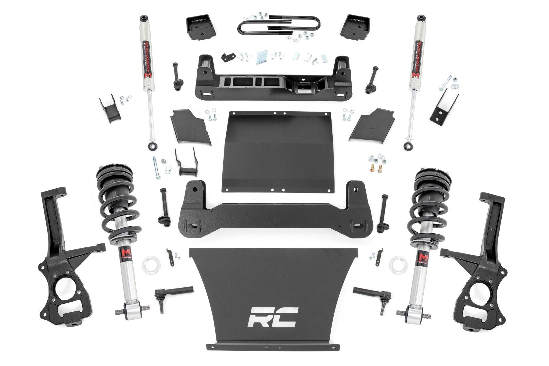 Rough Country 6 Inch Lift Kit | Mono Leaf Rear | M1 Struts/M1 | Chevy Silverado 1500 (25-26)