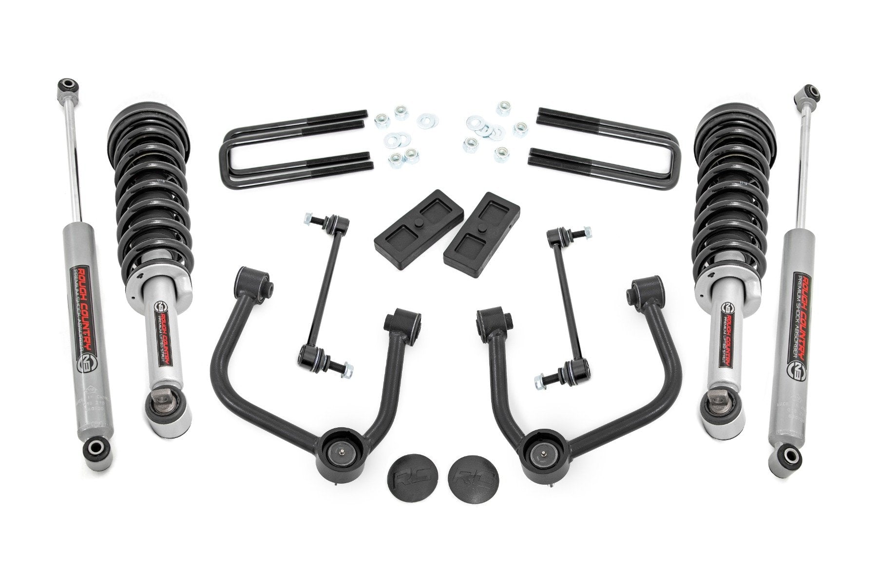 Rough Country 3 Inch Lift Kit | N3 Struts | Ford Ranger 4WD (2024-2025)