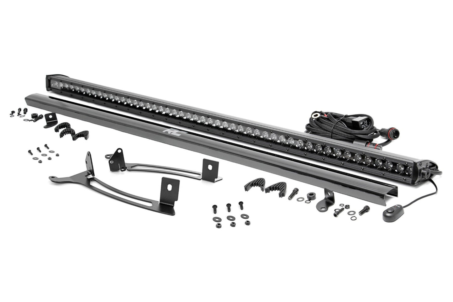 Rough Country 50" Single Row Light Mount | Front | Black Series | Polaris XPEDITION ADV 5