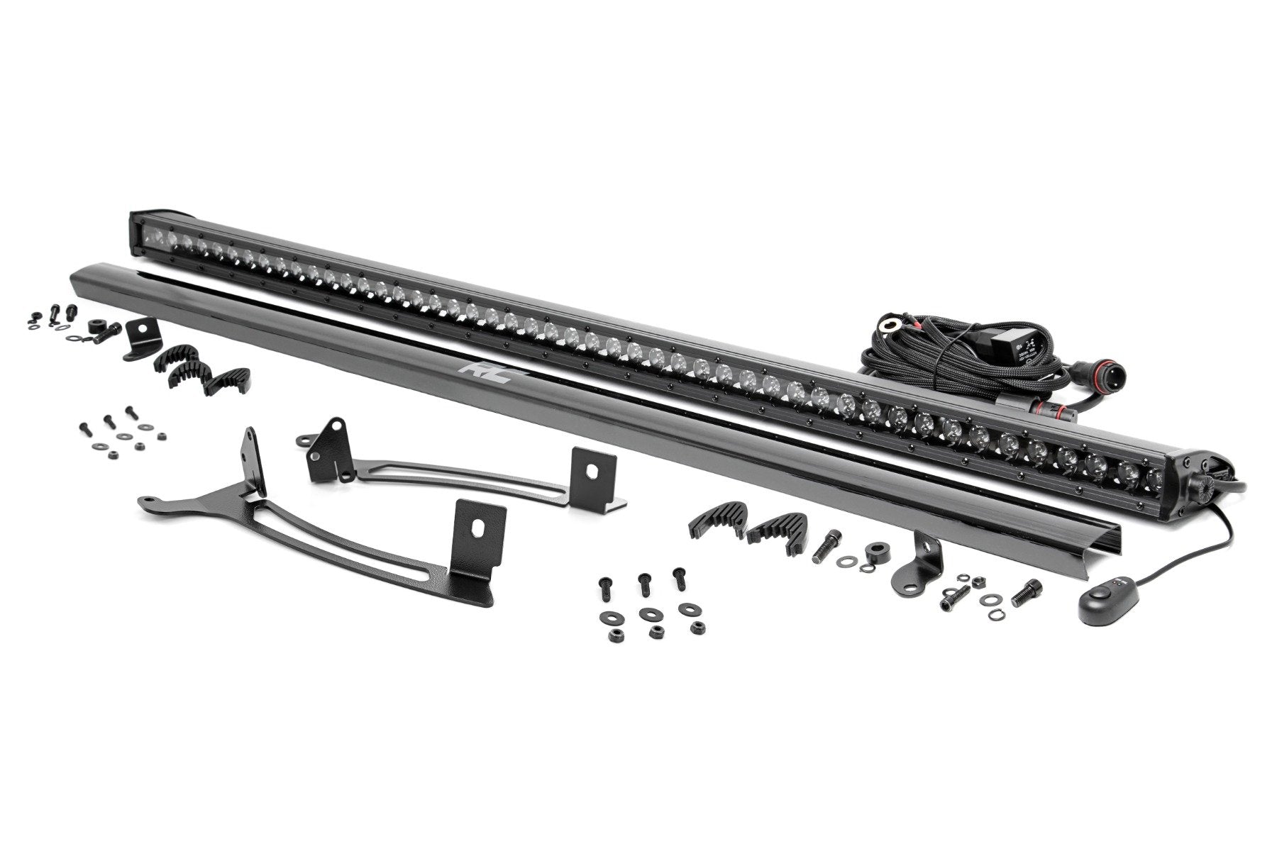 Rough Country 50" Single Row Light Mount | Front | Black Series | Polaris XPEDITION ADV 5