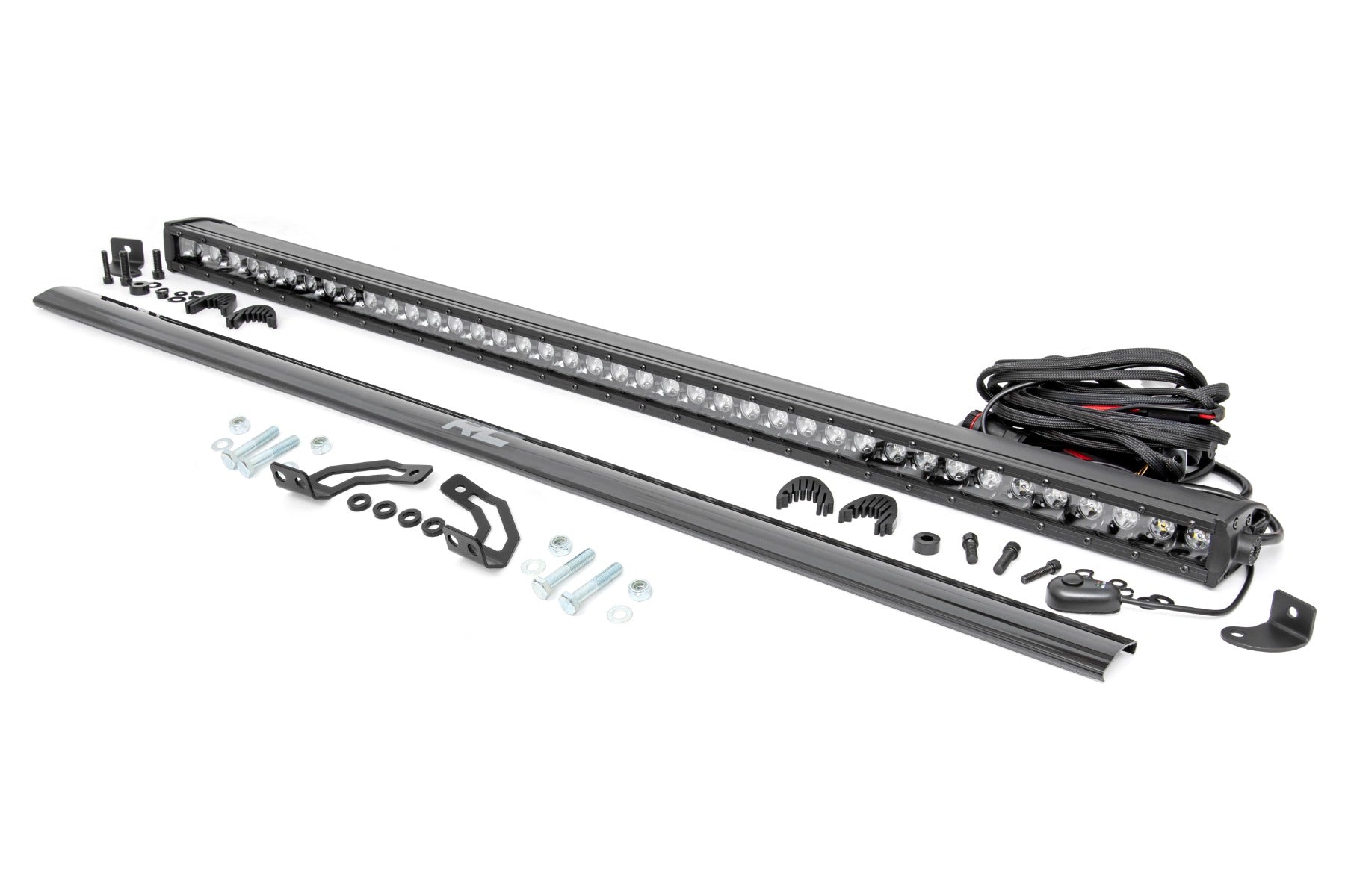 Rough Country LED Light Kit | Rear Mount | 40" Black Single Row | Polaris RZR 1000XP4 (2024)