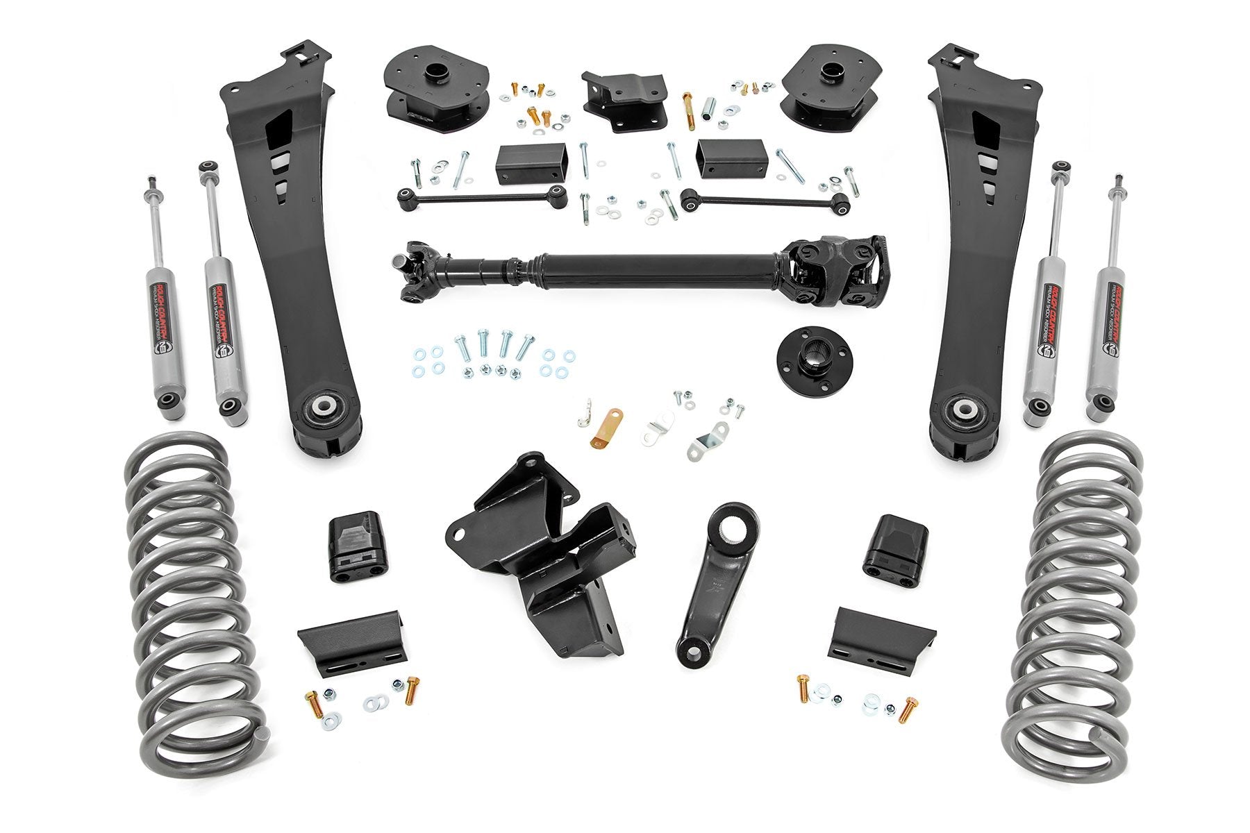 Rough Country 5 Inch Lift Kit | Fr D/S | 10 Bolt T-Case | Ram 2500 4WD (2025-2026)
