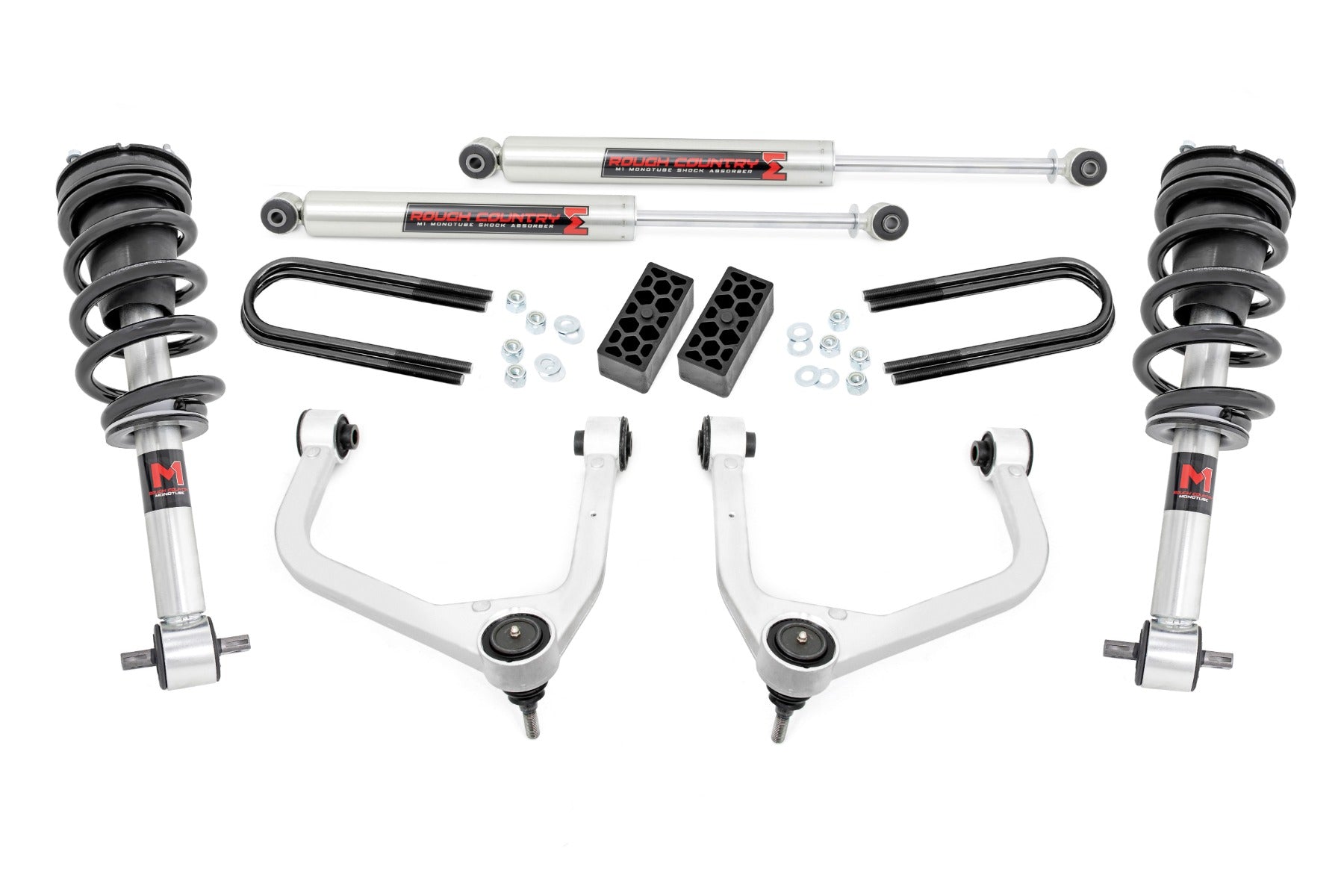 Rough Country 3.5 Inch Lift Kit | M1 Struts/M1 | Chevy Silverado 1500 2WD/4WD (2025-2026)