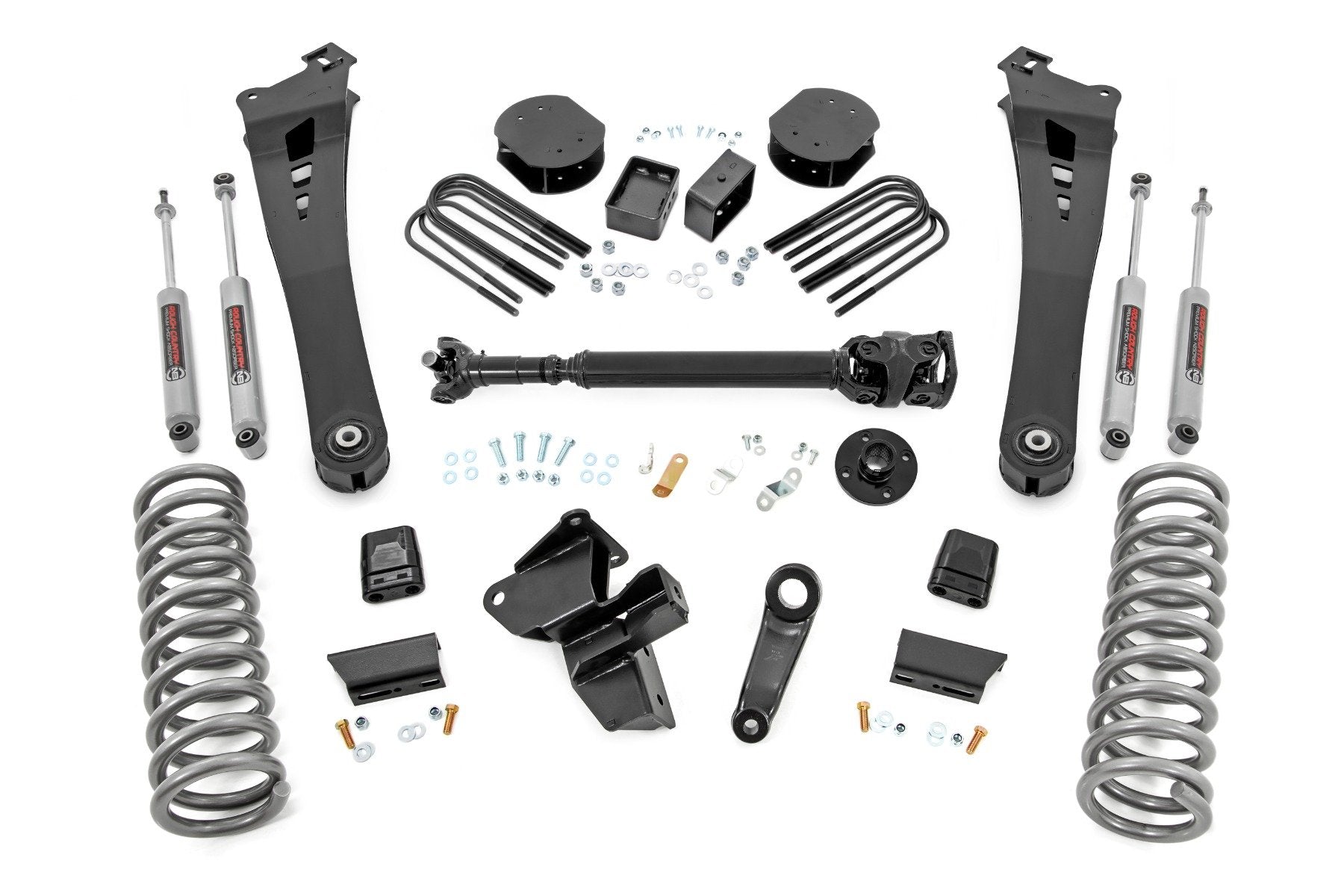 Rough Country 5 Inch Lift Kit | Fr D/S | 10 Bolt T-Case | Ram 3500 4WD (2025-2026)