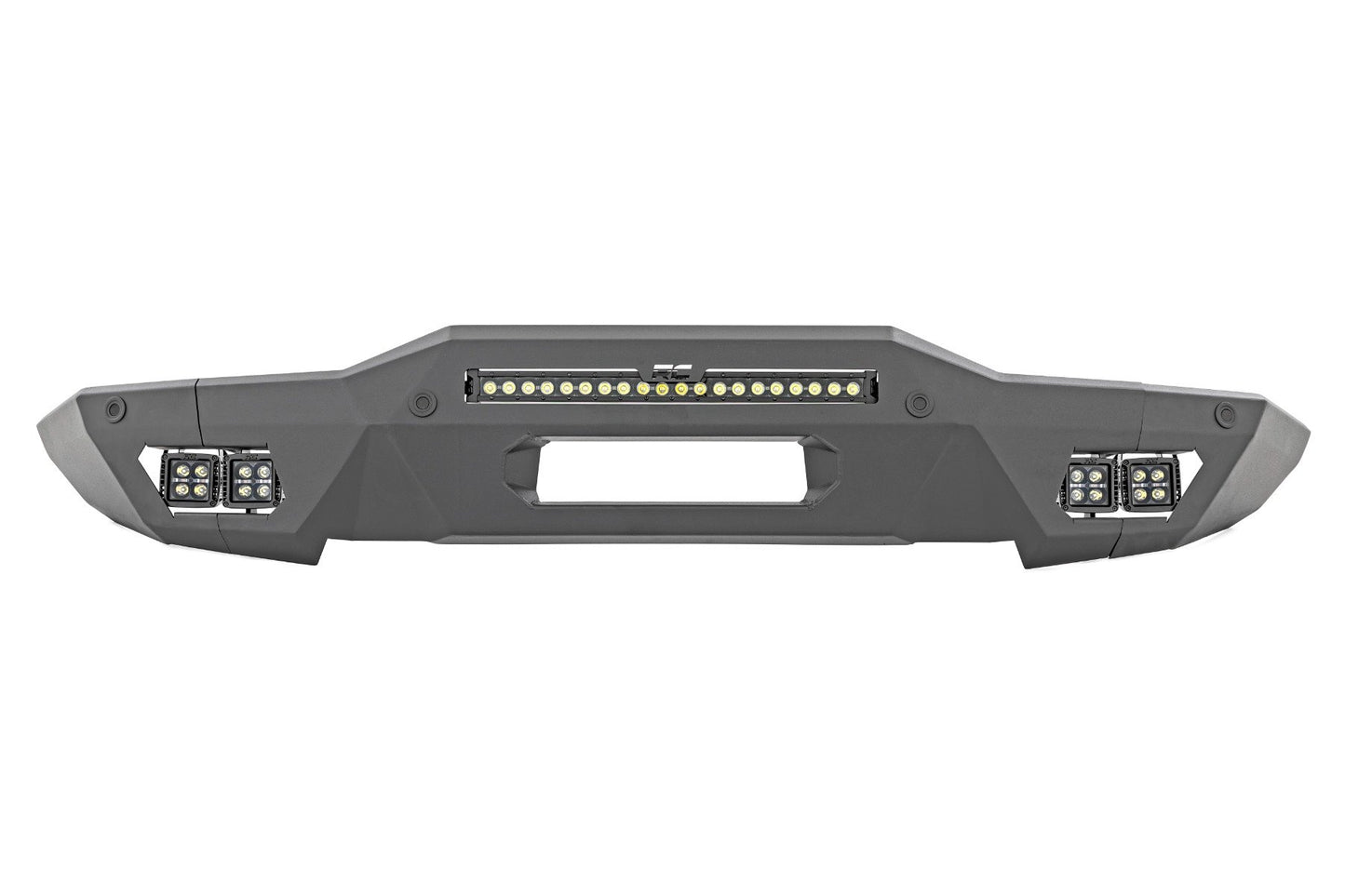 Rough Country Front Bumper | Modular | Full Wings | DRL | Ford Bronco 4WD (2021-2025)