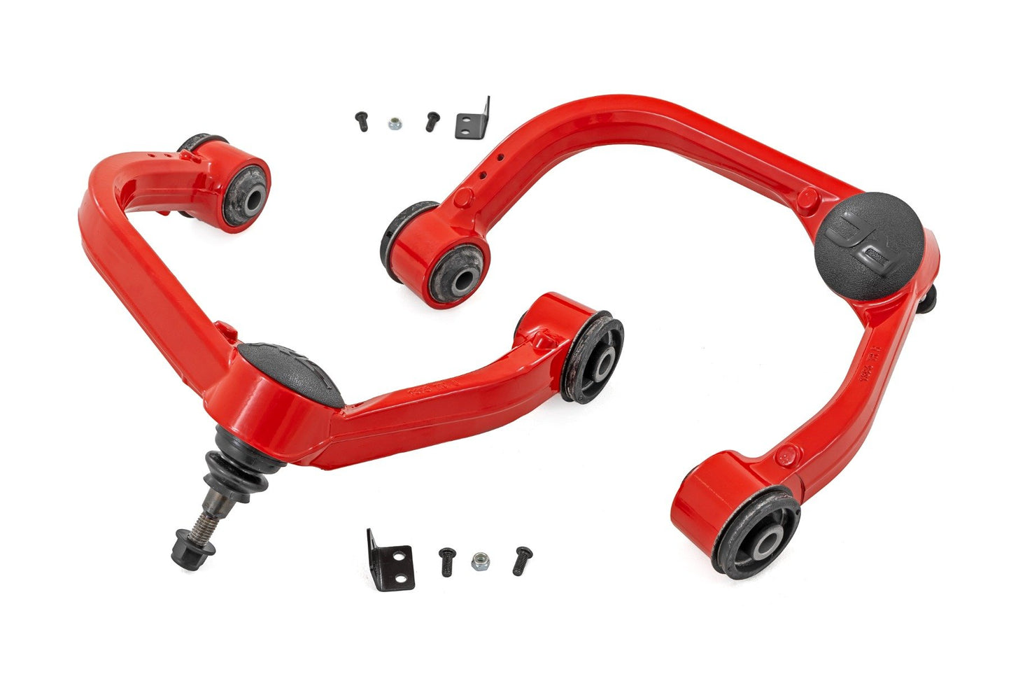 Rough Country Red Forged Upper Control Arms | 3 Inch Lift | Ford F-150 4WD (2021-2025)