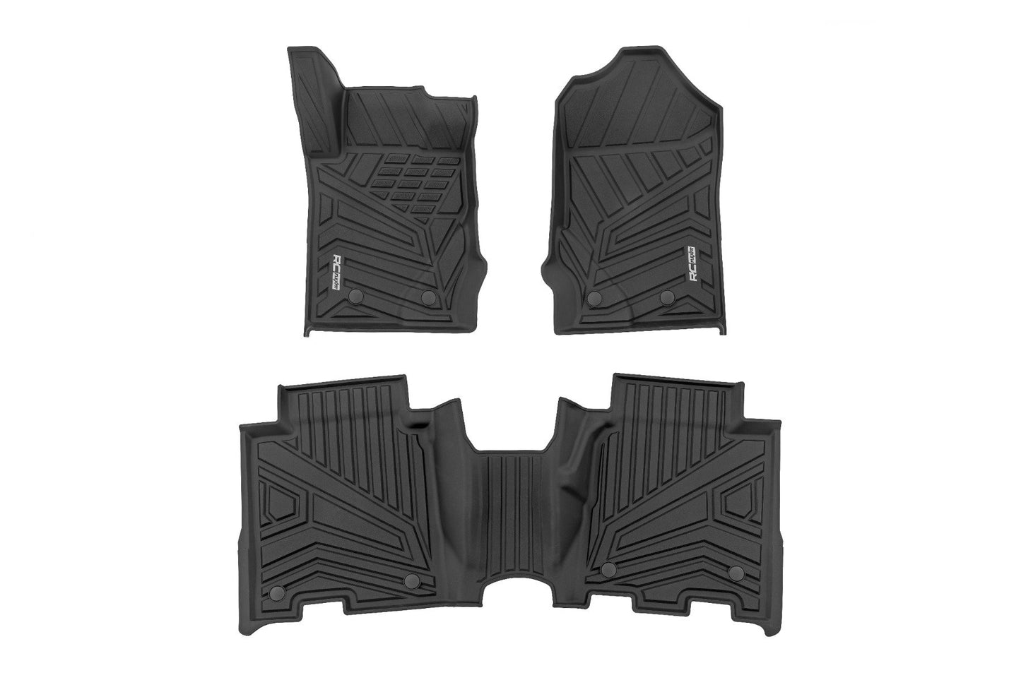 Rough Country Floor Mats | Front & Rear | Ford Bronco 4WD (2021-2025)