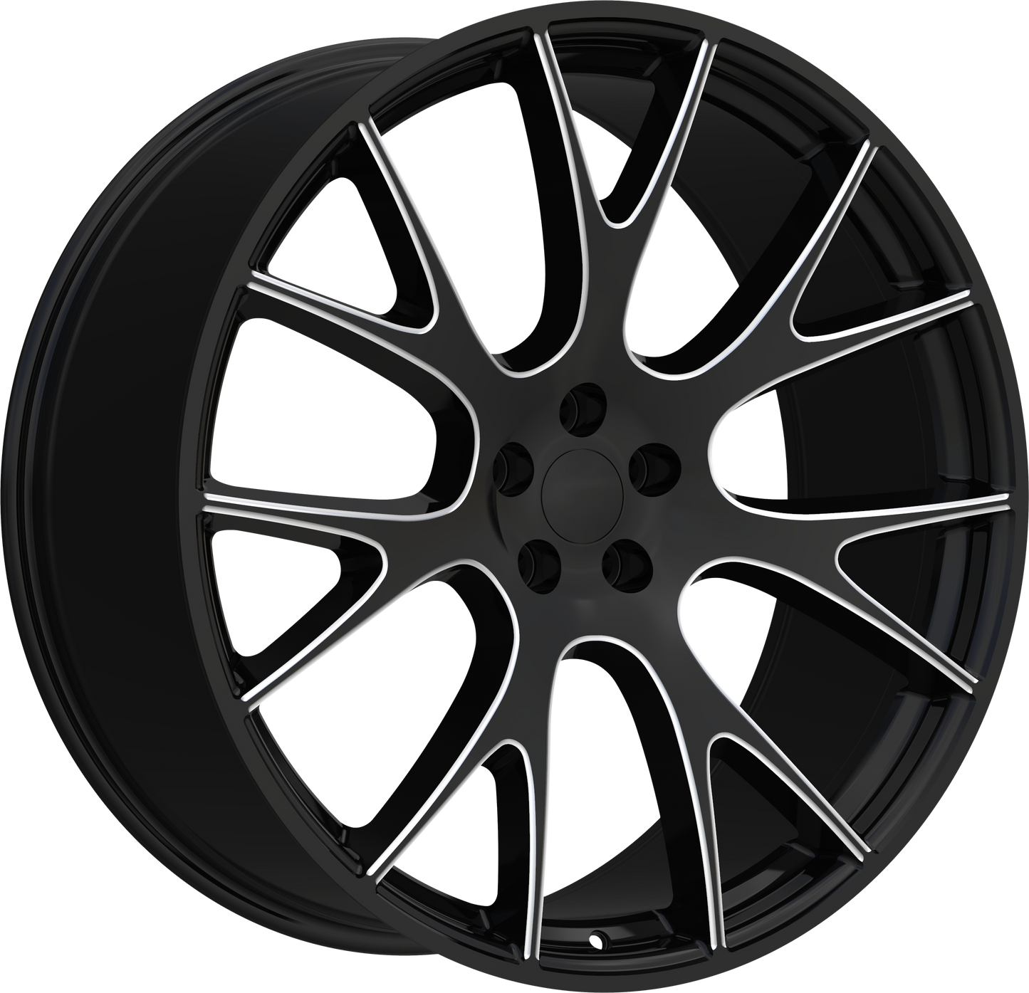 REPLICA 218 BLACK AND MILLED