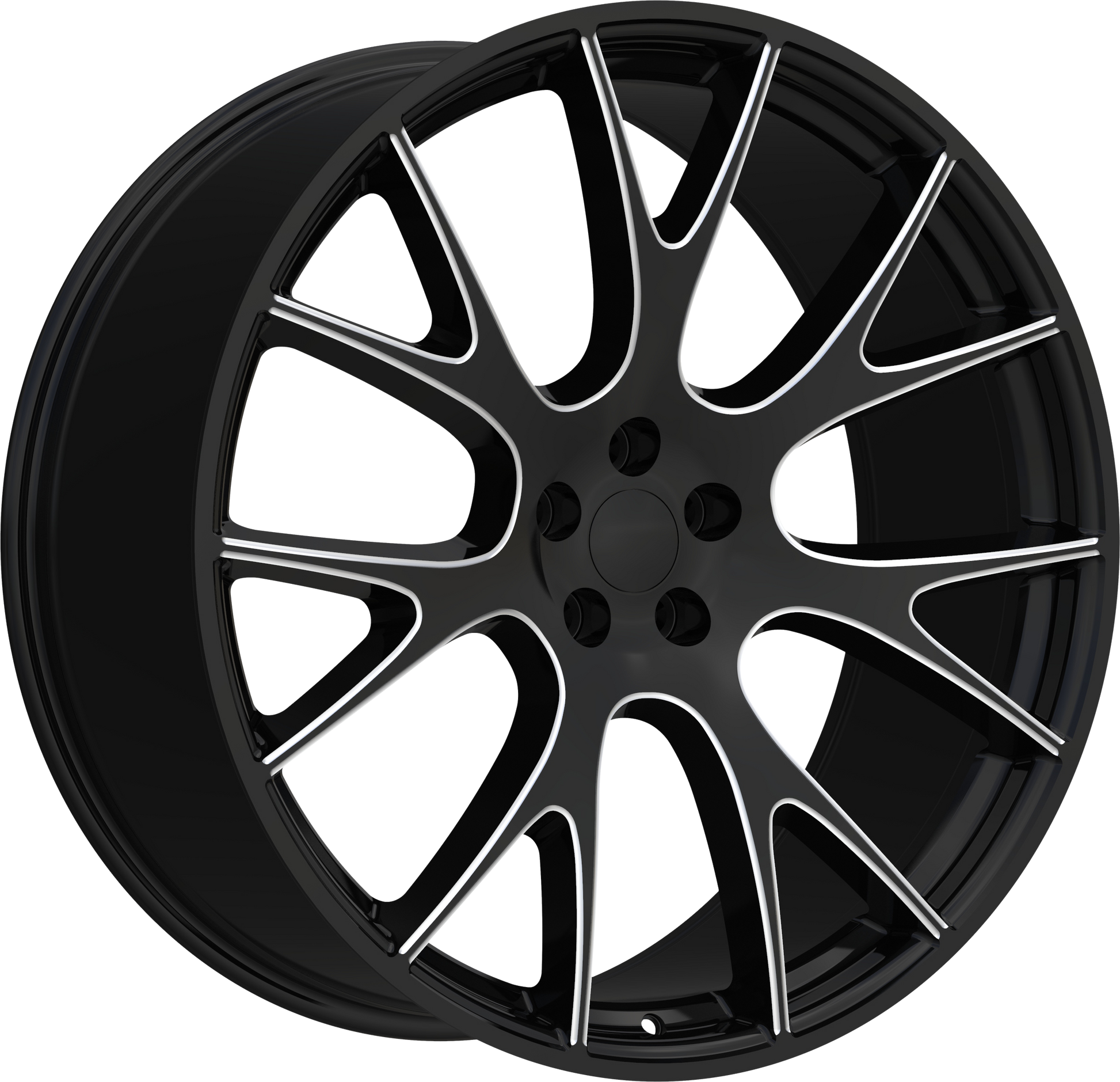 REPLICA 218 BLACK AND MILLED