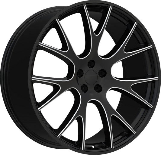 REPLICA 218 BLACK AND MILLED