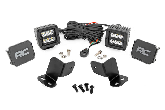 Rough Country LED Light Kit | Rear Mount | 2" Black Pair | Segway 570 F