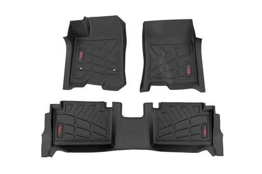 Rough Country Sure-Fit Floor Mats | Front & Rear | Chevy/GMC Canyon/Colorado 2WD/4WD (23-26)