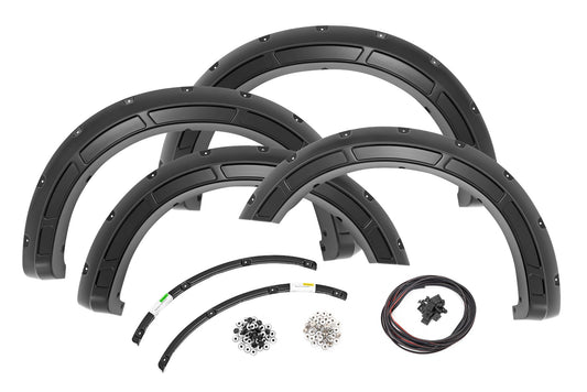 Rough Country Defender Pocket Fender Flares | YZ Oxford White | Ford F-250/F-350 Super Duty (23-25)