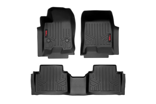 Rough Country Floor Mats | FR & RR | Crew | Chevy/GMC Canyon/Colorado 2WD/4WD (2023-2026)