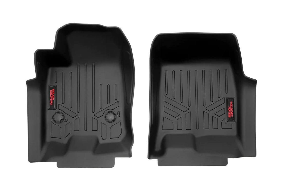 Rough Country Floor Mats | FR | Crew | Chevy/GMC Canyon/Colorado 2WD/4WD (2023-2026)