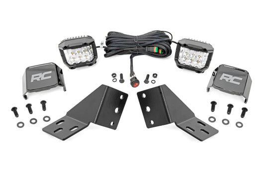Rough Country LED Light Kit | Rear Mount | 3" Chrome Pair | Wide Angle | CFMOTO UFORCE U10 Pro