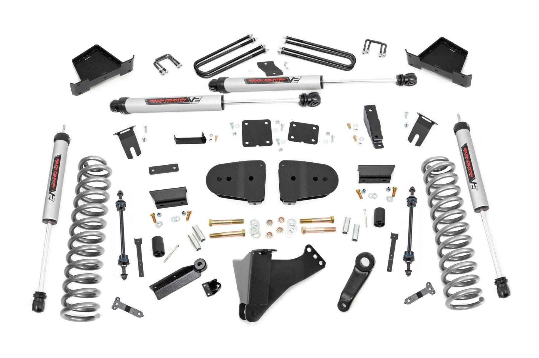Rough Country 4.5 Inch Lift Kit | V2 | Diesel | Ford F-250/F-350 Super Duty 4WD (2023-2026)
