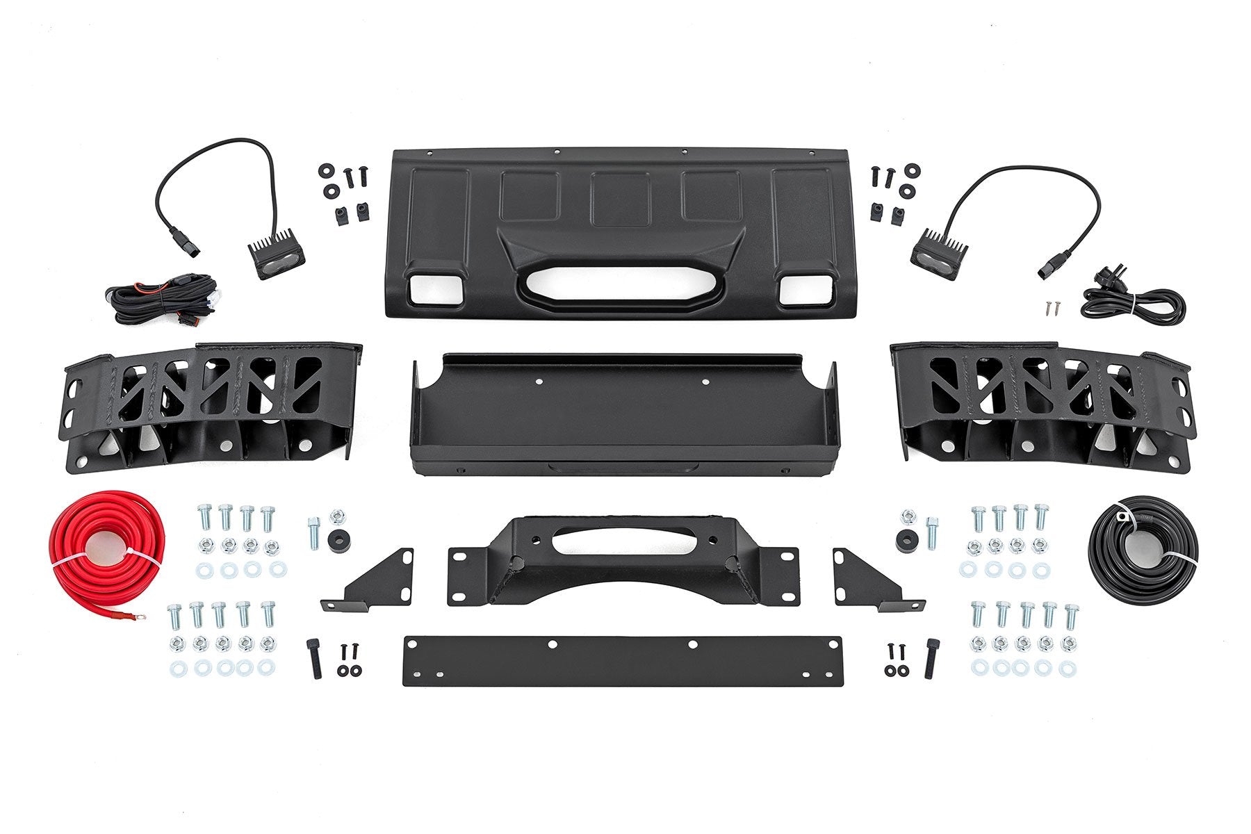 Rough Country Hidden Winch Mount | Yellow SAE | Fog | Toyota Land Cruiser 4WD (2024-2025)