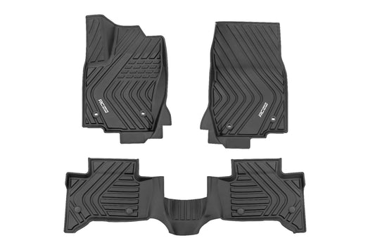 Rough Country Flex-Fit Floor Mats | FR & RR | Toyota Land Cruiser 4WD (2024-2025)