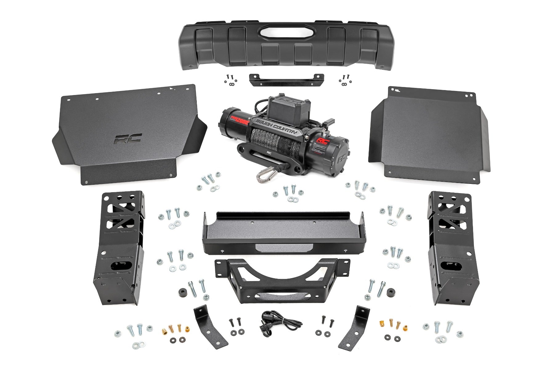 Rough Country Hidden Winch Mount | PRO12000S | Toyota Tacoma 4WD (2024-2025)