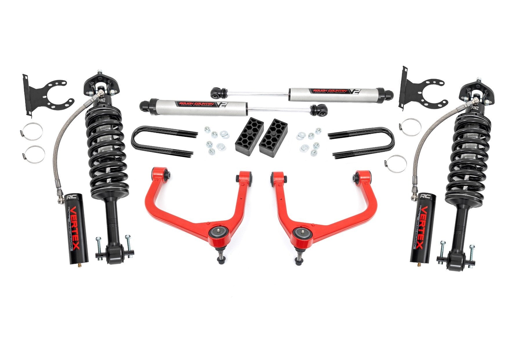 Rough Country 3.5 Inch Lift Kit | Vertex/V2 | Rear Mono Leaf | Chevy Silverado 1500 (22-24)
