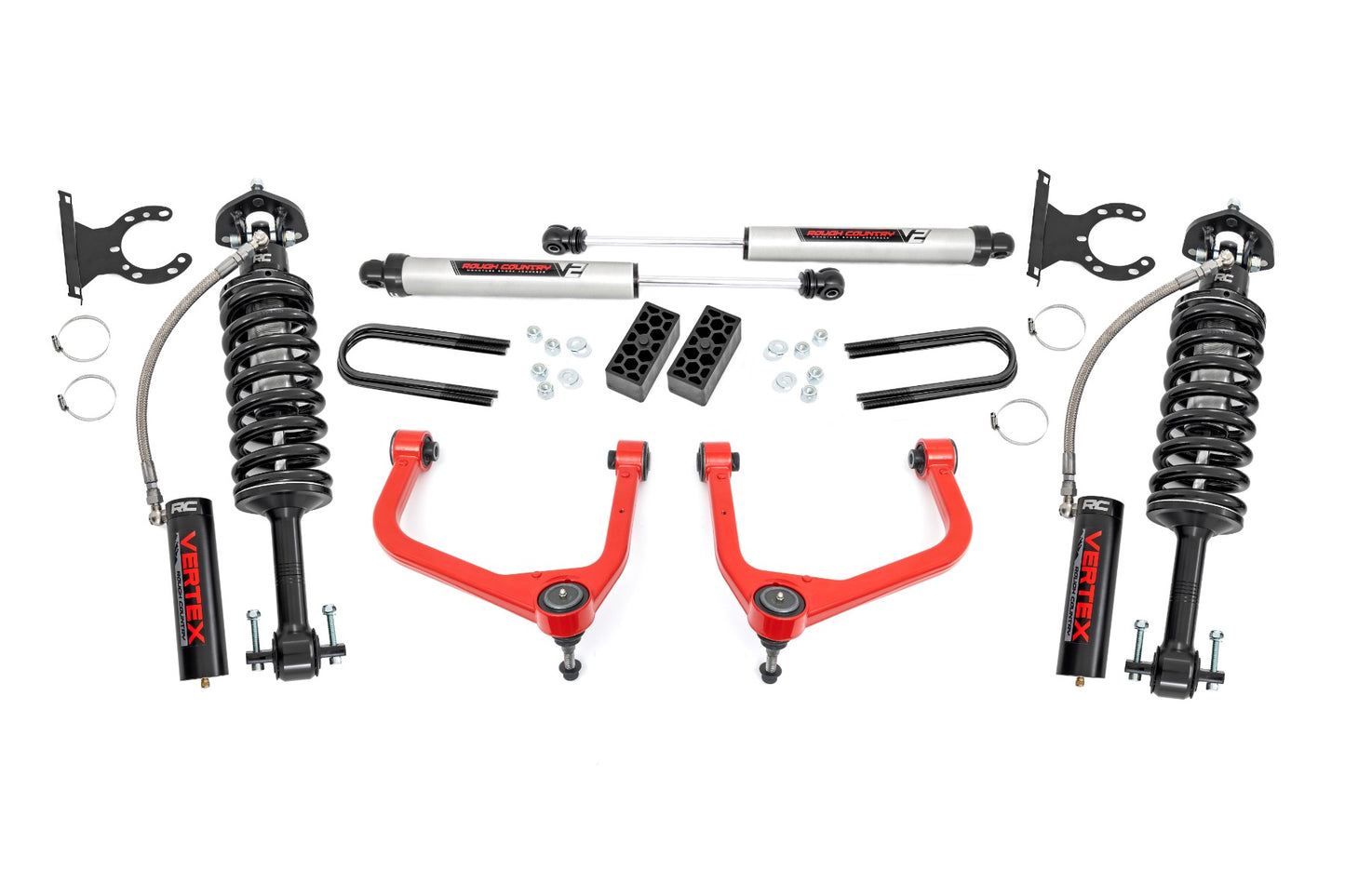 Rough Country 3.5 Inch Lift Kit | Vertex/V2 | Rear Mono Leaf | Chevy Silverado 1500 (25-26)