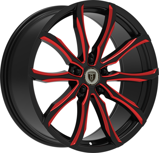 BORGHINI 32 BLACK RED MILLED