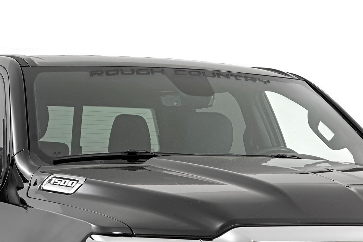 Rough Country Rough Country Decal | 3.6 Inch x 35 Inch | Gloss Black