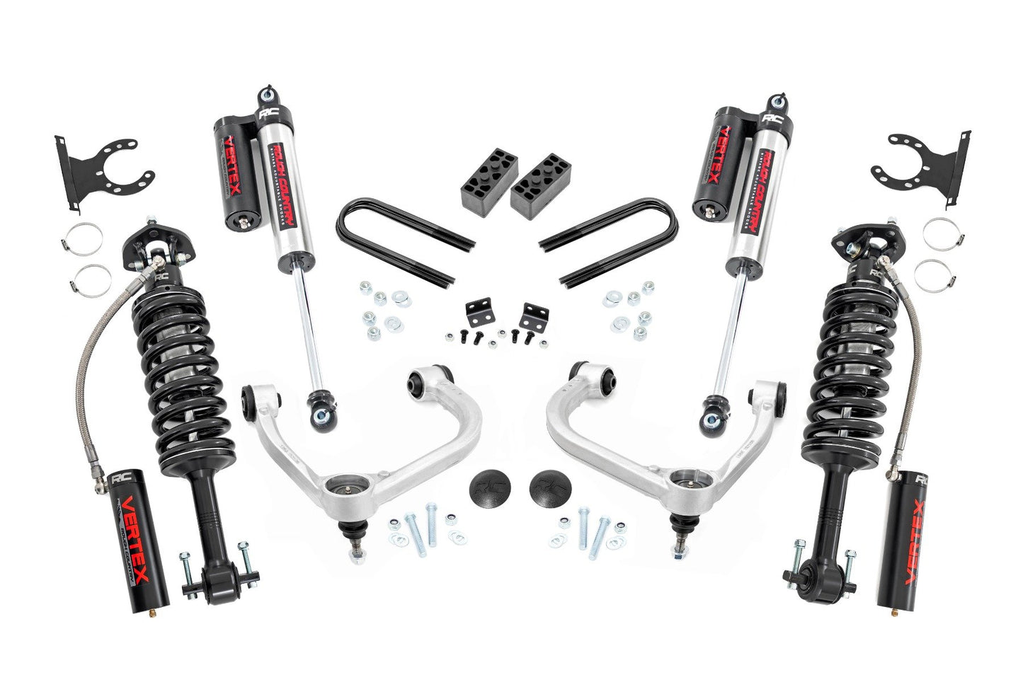 Rough Country 3 Inch Lift Kit | Fabbed UCA | Vertex | Ford F-150 4WD (2021-2025)