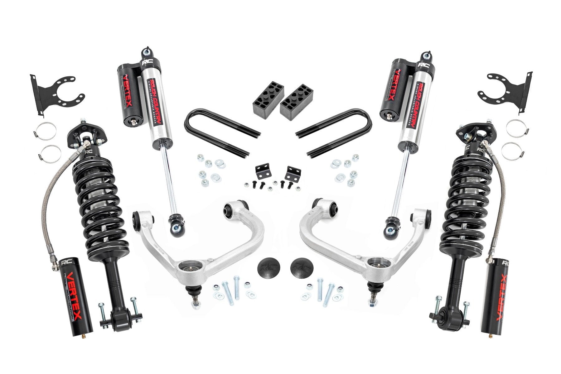 Rough Country 3 Inch Lift Kit | Fabbed UCA | Vertex | Ford F-150 4WD (2021-2025)