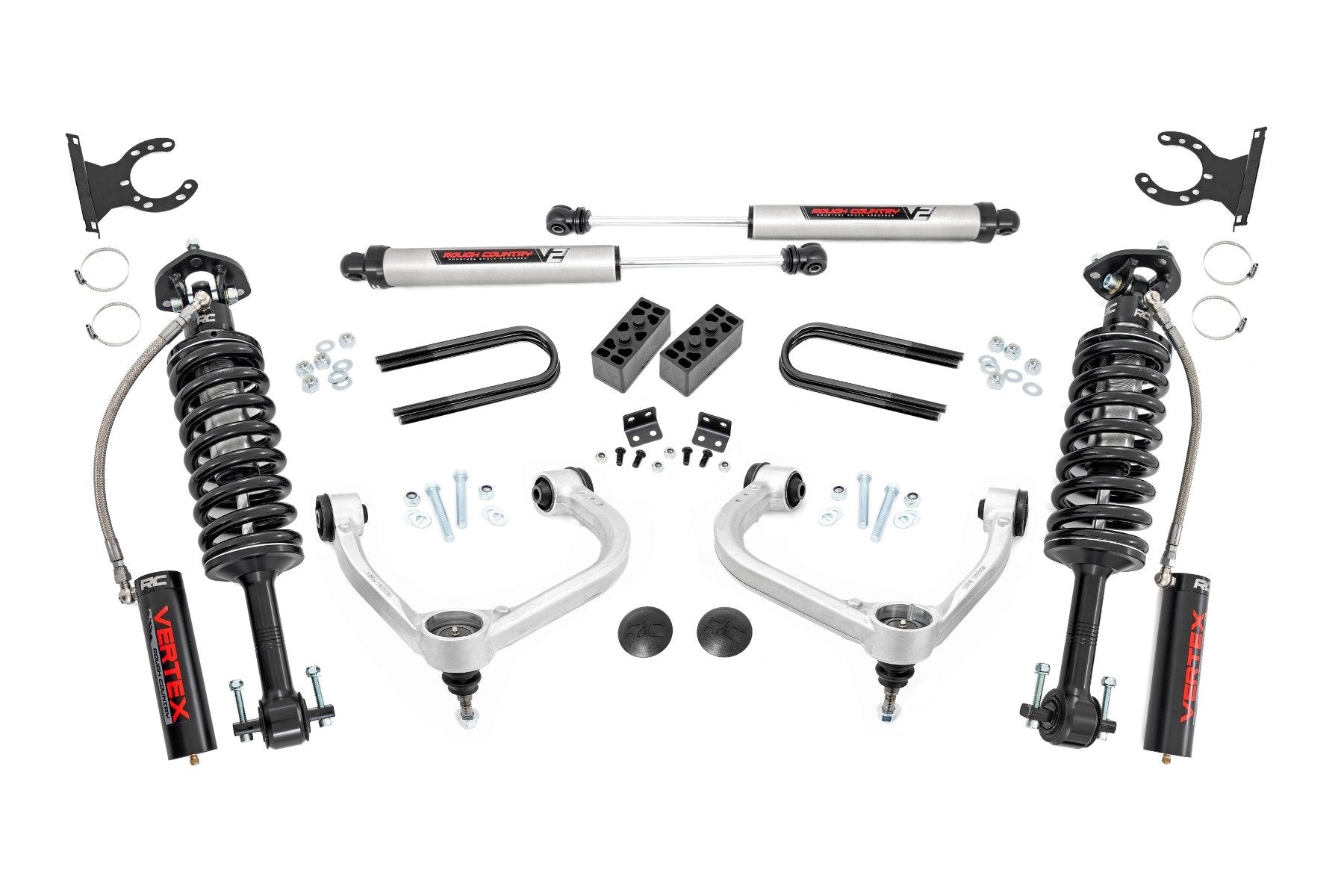 Rough Country 3 Inch Lift Kit | Fabbed UCA | Vertex/V2 | Ford F-150 4WD (2021-2025)