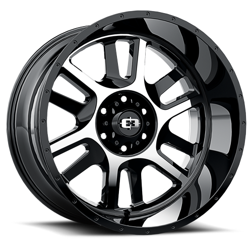VISION SPLIT CUSTOM WHEEL Gloss Black Machined Face