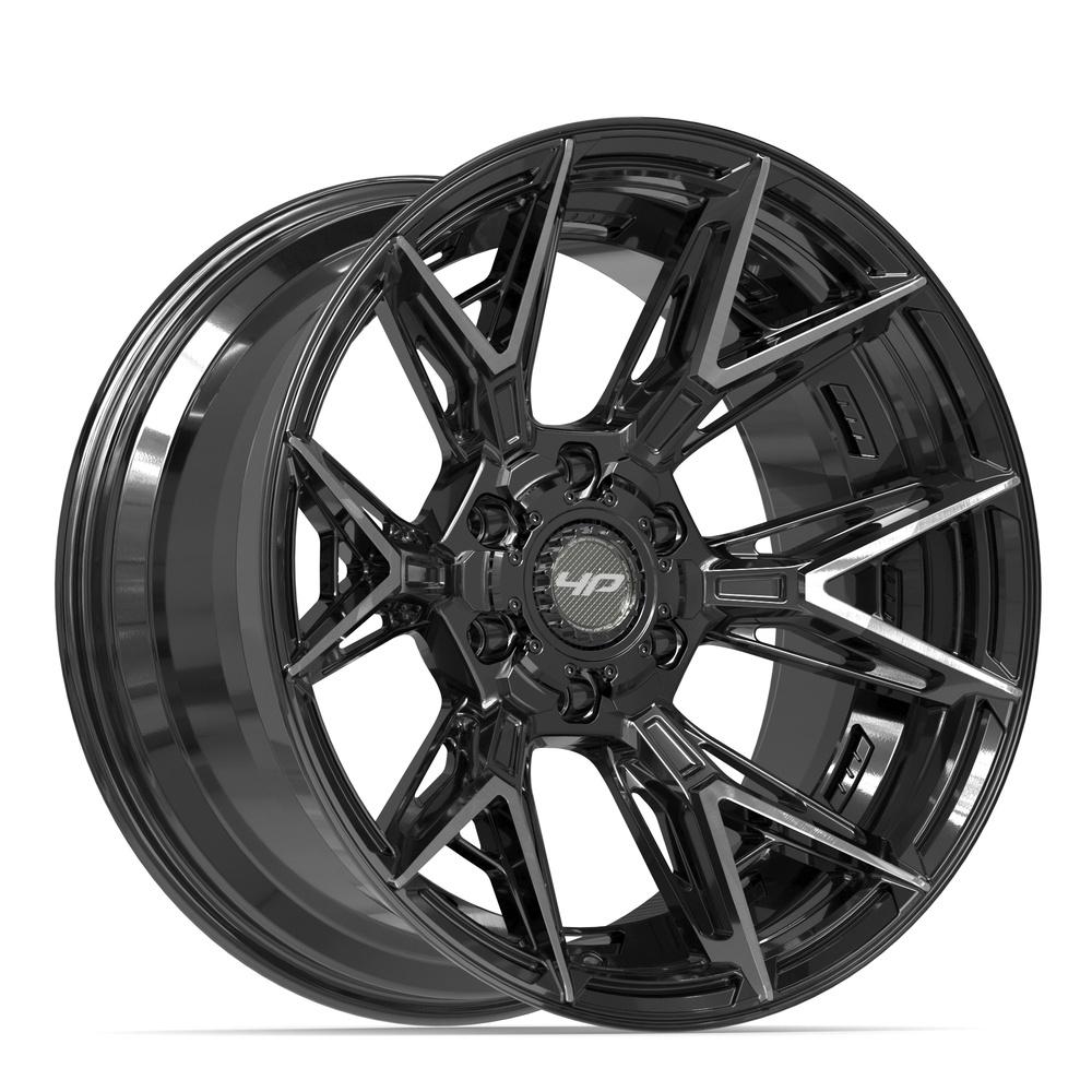 4PLAY 4P40 Wheel Gloss Black Brushed with Tinted Clear