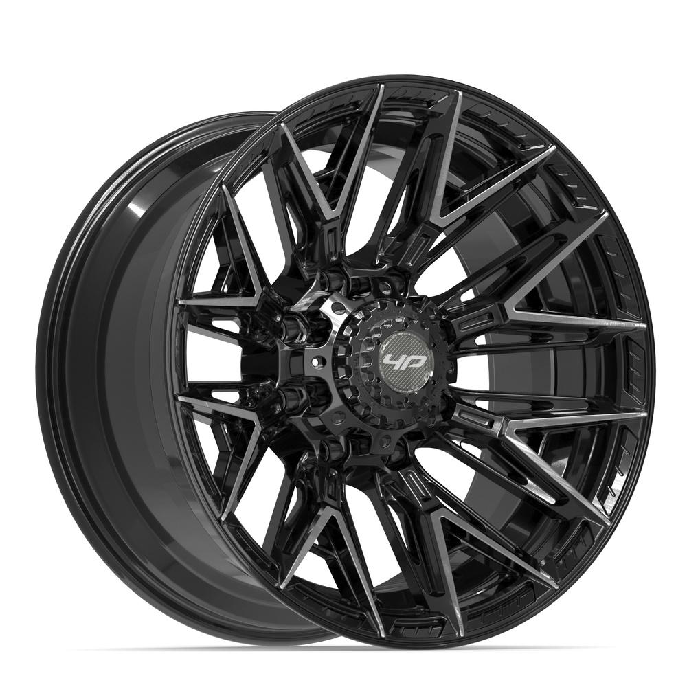 4PLAY 4P40 Wheel Gloss Black Brushed with Tinted Clear