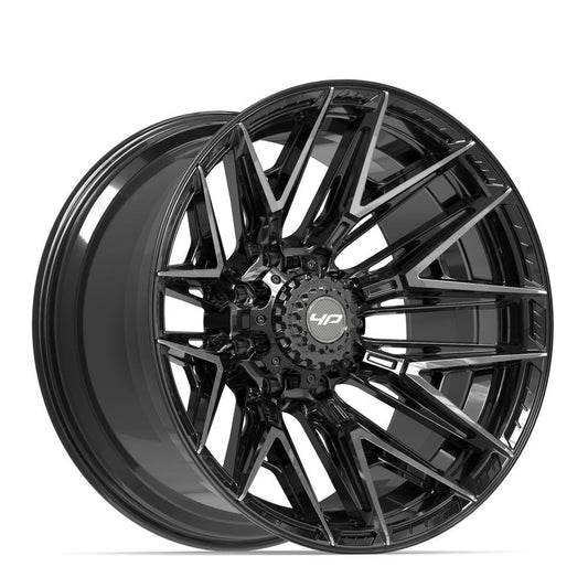 4PLAY 4P40 Wheel Gloss Black Brushed with Tinted Clear