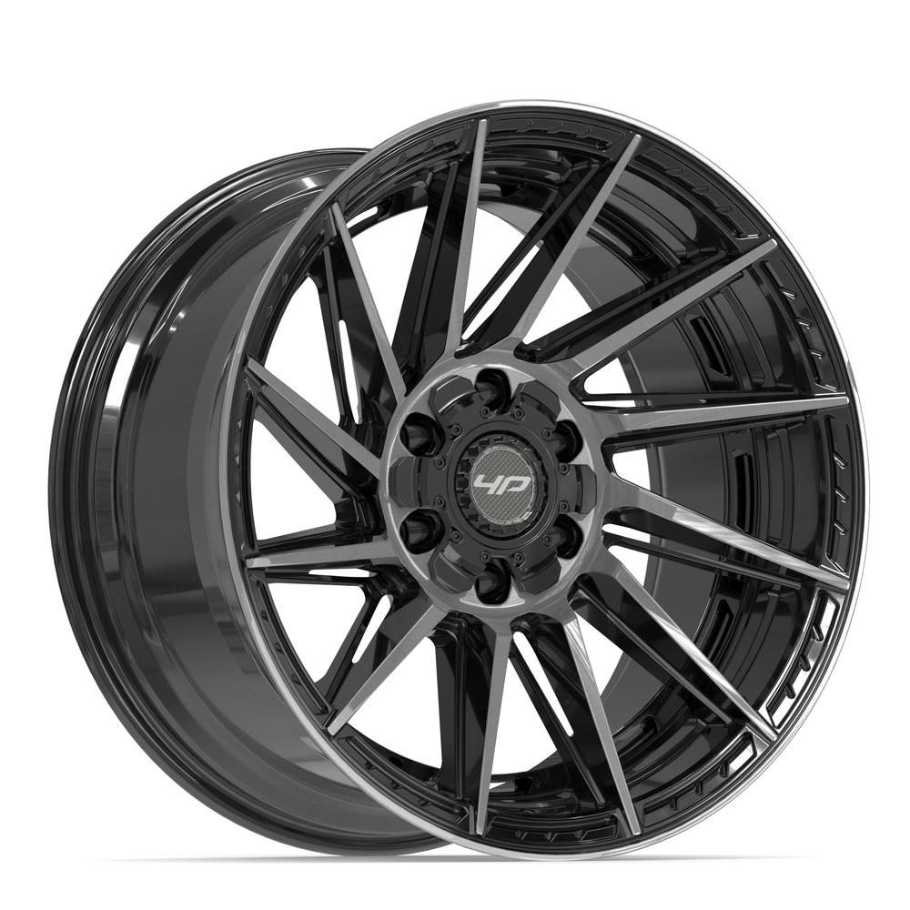 4PLAY 4P42 Wheel Gloss Black Brushed with Tinted Clear