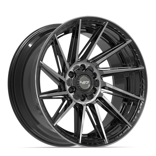 4PLAY 4P42 Wheel Gloss Black Brushed with Tinted Clear