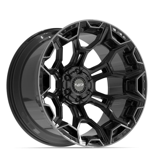 4PLAY 4P43 Wheel Gloss Black Brushed with Tinted Clear