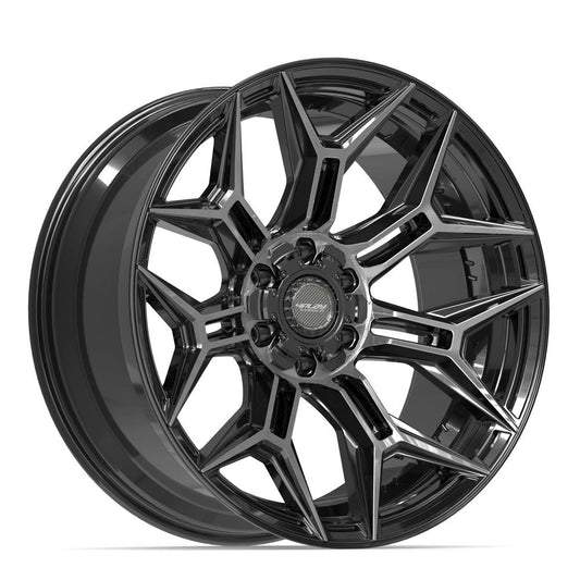 4PLAY 4P44 Wheel Gloss Black Brushed with Tinted Clear