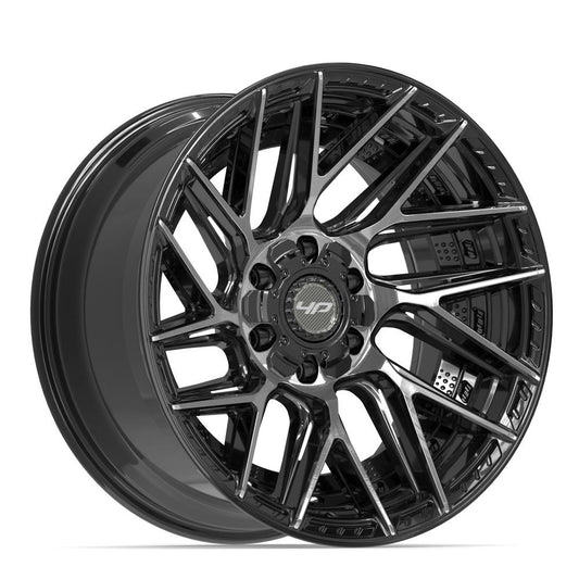 4PLAY 4P45 Wheel Gloss Black Brushed with Tinted Clear